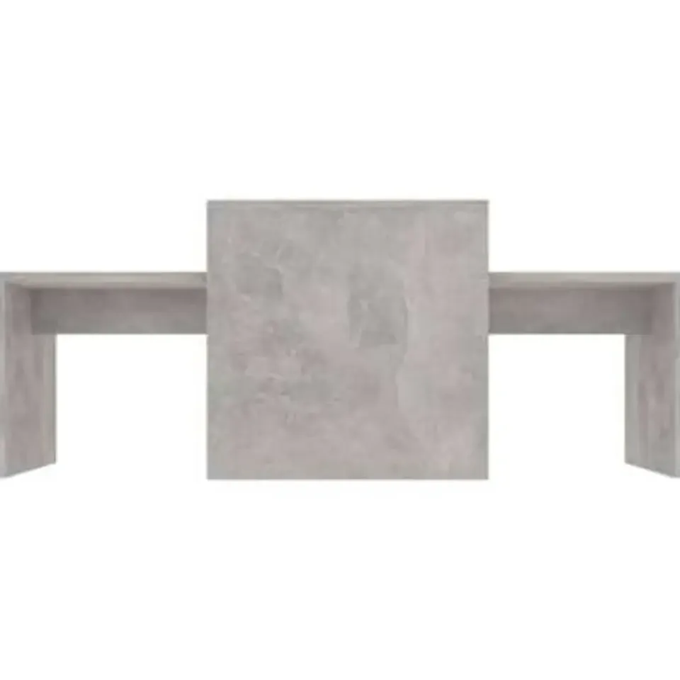 vidaXL - Salontafel - Grijs - Bewerkt hout Clearance