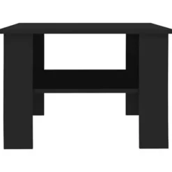 vidaXL - Salontafel - Zwart - Bewerkt hout Online