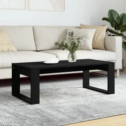 vidaXL - Salontafel - Zwart - Bewerkt hout Discount