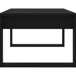 vidaXL - Salontafel - Zwart - Bewerkt hout Discount