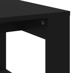 vidaXL - Salontafel - Zwart - Bewerkt hout Discount