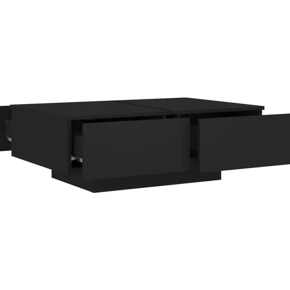 vidaXL - Salontafel - Zwart - Bewerkt hout - 90 x 60 x 31 cm Hot