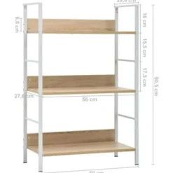 vidaXL - Schappenkast - Bruin - Bewerkt hout Clearance