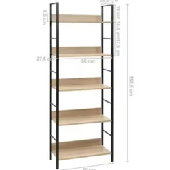 vidaXL - Schappenkast - Bruin - Bewerkt hout Clearance