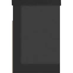 vidaXL - Schoenenbank - Zwart - Bewerkt hout Best