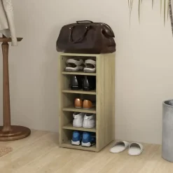 vidaXL - Schoenenkast - Bruin - Bewerkt hout - 31.5 x 35 x 70 cm Outlet