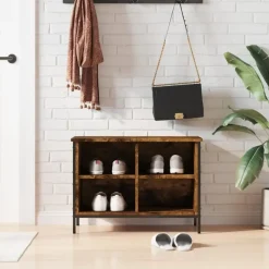 vidaXL - Schoenenkast - Bruin - Bewerkt hout Outlet