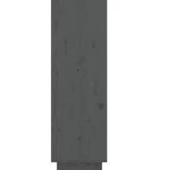 vidaXL - Schoenenkast - Grijs - Grenenhout