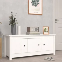 vidaXL - Schoenenkast - Wit - Grenenhout Outlet