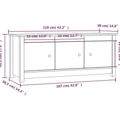 vidaXL - Schoenenkast - Wit - Grenenhout Outlet