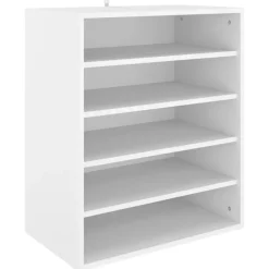 vidaXL - Schoenenkast - Wit - Bewerkt hout - 60 x 35 x 70 cm Sale
