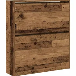 vidaXL - Schoenenkast voor entree 4 paar - Oud hout - 80x21x87,5 cm New