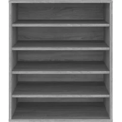 vidaXL - Schoenenrek - Grijs - Bewerkt hout - 60 x 35 x 70 cm Outlet