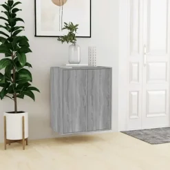 vidaXL - Schoenenrek - Grijs - Bewerkt hout - 60 x 35 x 70 cm Outlet