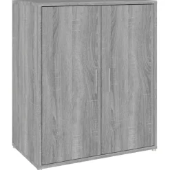 vidaXL - Schoenenrek - Grijs - Bewerkt hout - 60 x 35 x 70 cm Outlet