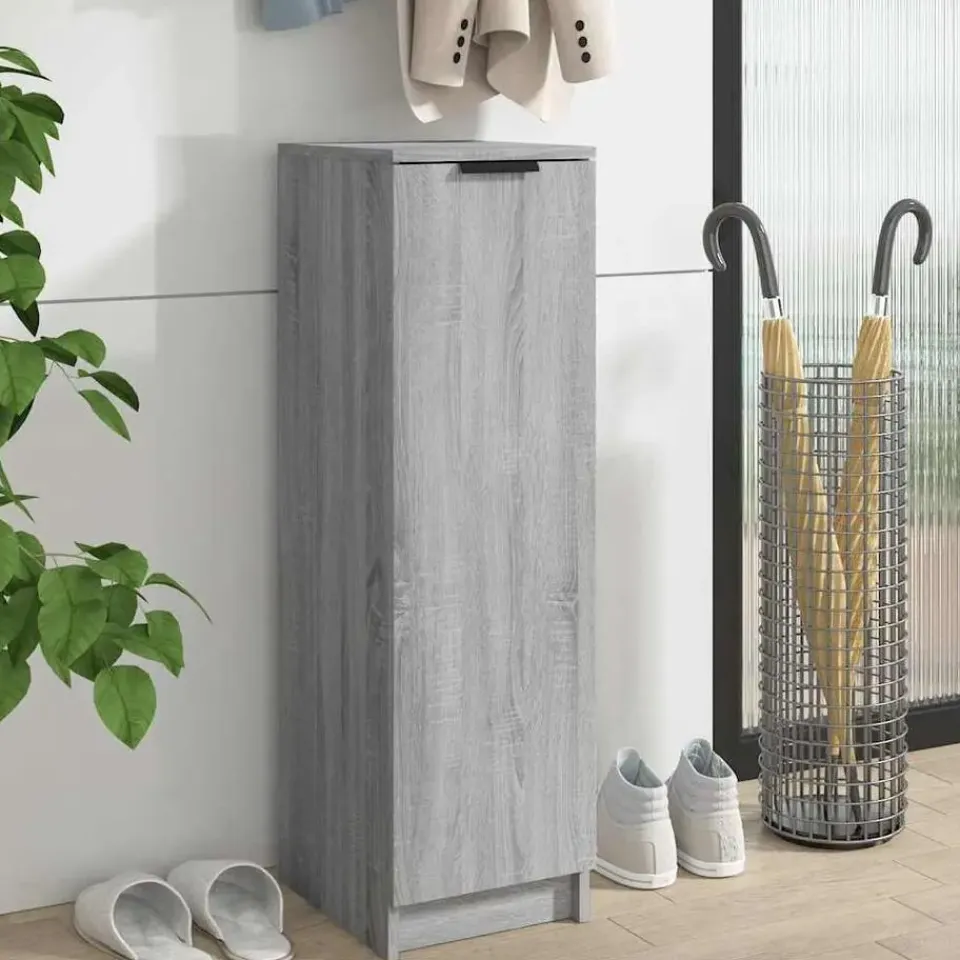 vidaXL - Schoenenrek - Grijs - Bewerkt hout Hot