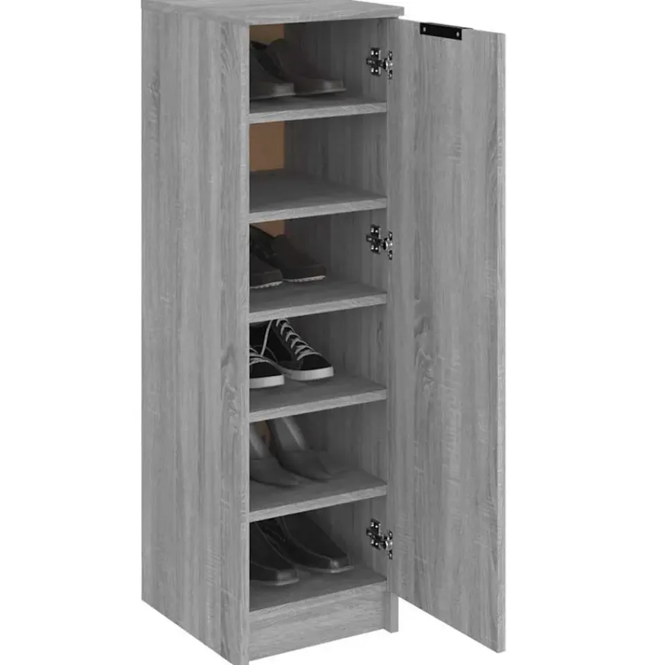 vidaXL - Schoenenrek - Grijs - Bewerkt hout Hot