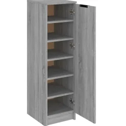 vidaXL - Schoenenrek - Grijs - Bewerkt hout Hot