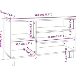 vidaXL - Schoenenrek - Wit - Bewerkt hout
