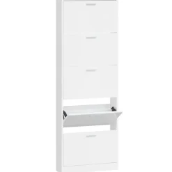 vidaXL - Schoenenrek - Wit - Bewerkt hout Best