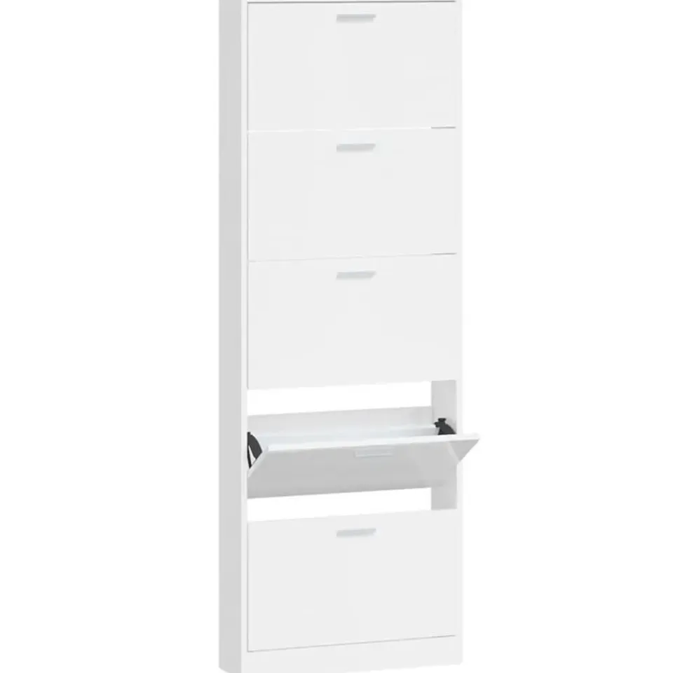 vidaXL - Schoenenrek - Wit - Bewerkt hout Best