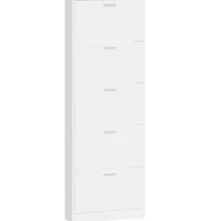 vidaXL - Schoenenrek - Wit - Bewerkt hout Best