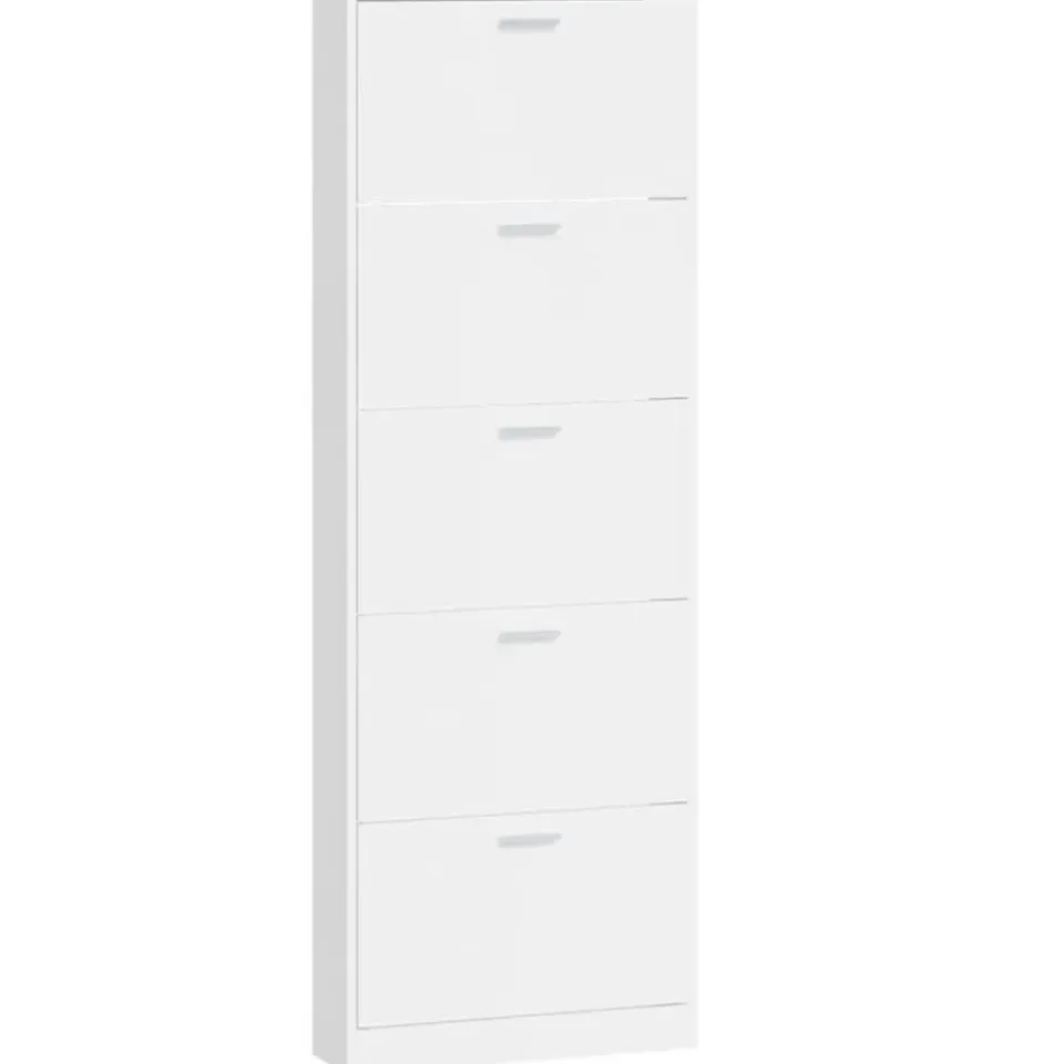 vidaXL - Schoenenrek - Wit - Bewerkt hout Best