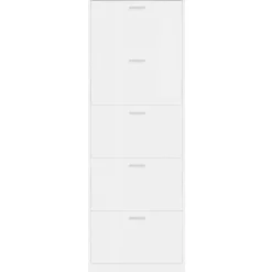 vidaXL - Schoenenrek - Wit - Bewerkt hout Best