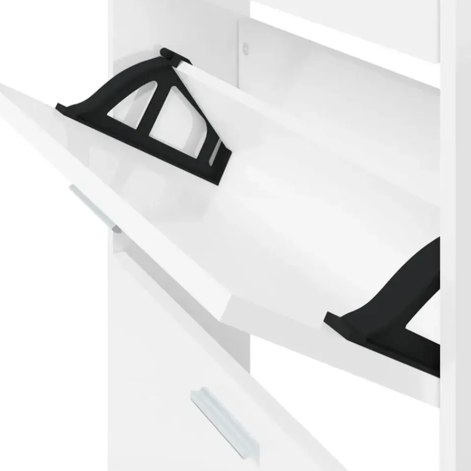 vidaXL - Schoenenrek - Wit - Bewerkt hout Best