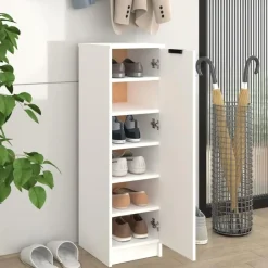 vidaXL - Schoenenrek - Wit - Bewerkt hout Clearance