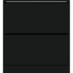 vidaXL - Schoenenrek - Zwart - Bewerkt hout - 80 x 21 x 87.5 cm Online