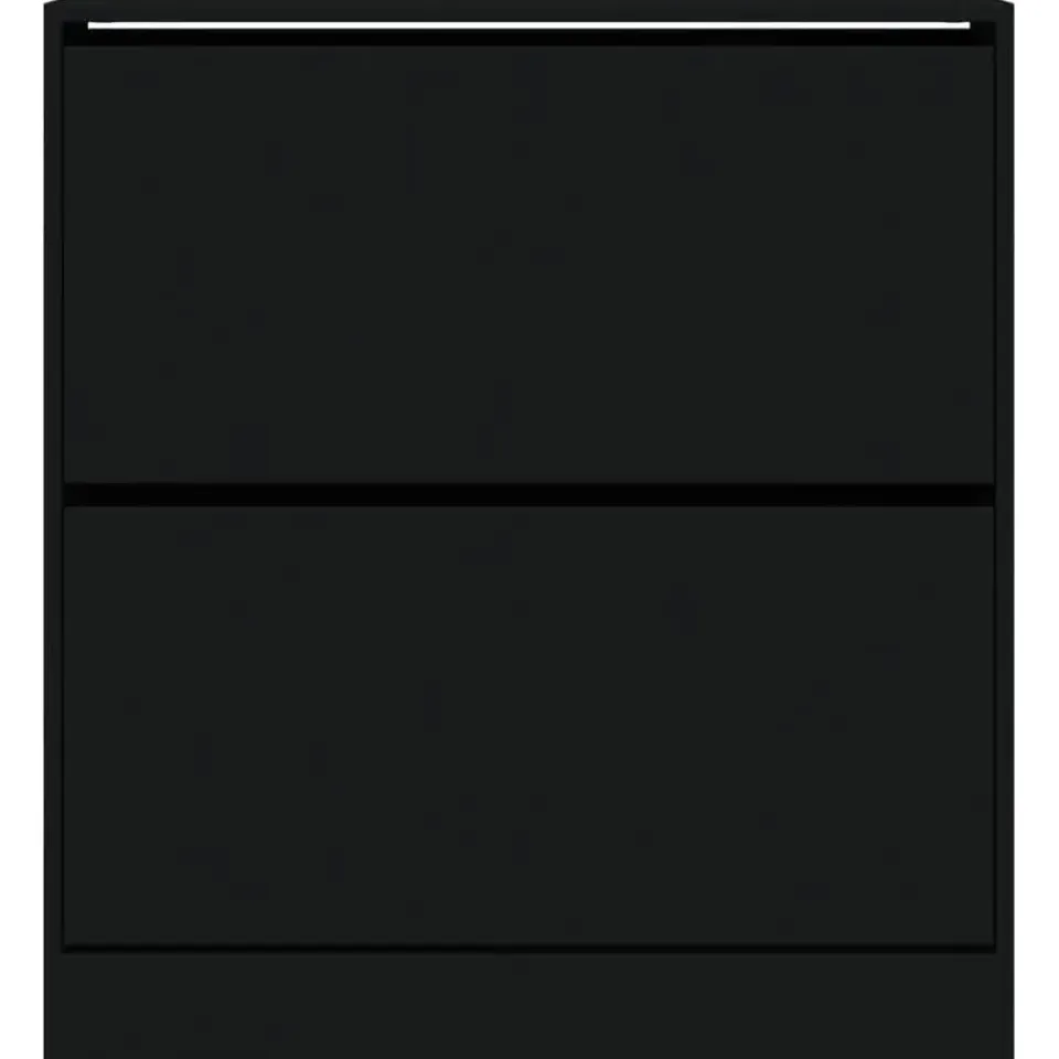 vidaXL - Schoenenrek - Zwart - Bewerkt hout - 80 x 21 x 87.5 cm Online