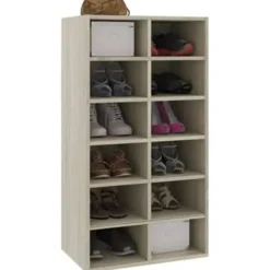 vidaXL - Schoenrek - Bruin - Bewerkt hout Online