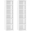 vidaXL - Schoenrek - Wit - Bewerkt hout - 2 stuks Clearance