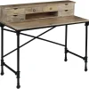 vidaXL - Schrijftafel - Bruin - Hout Outlet