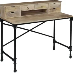 vidaXL - Schrijftafel - Bruin - Hout Outlet