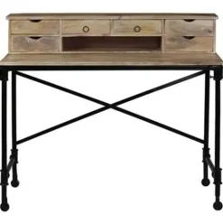 vidaXL - Schrijftafel - Bruin - Hout Outlet