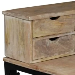 vidaXL - Schrijftafel - Bruin - Hout Outlet