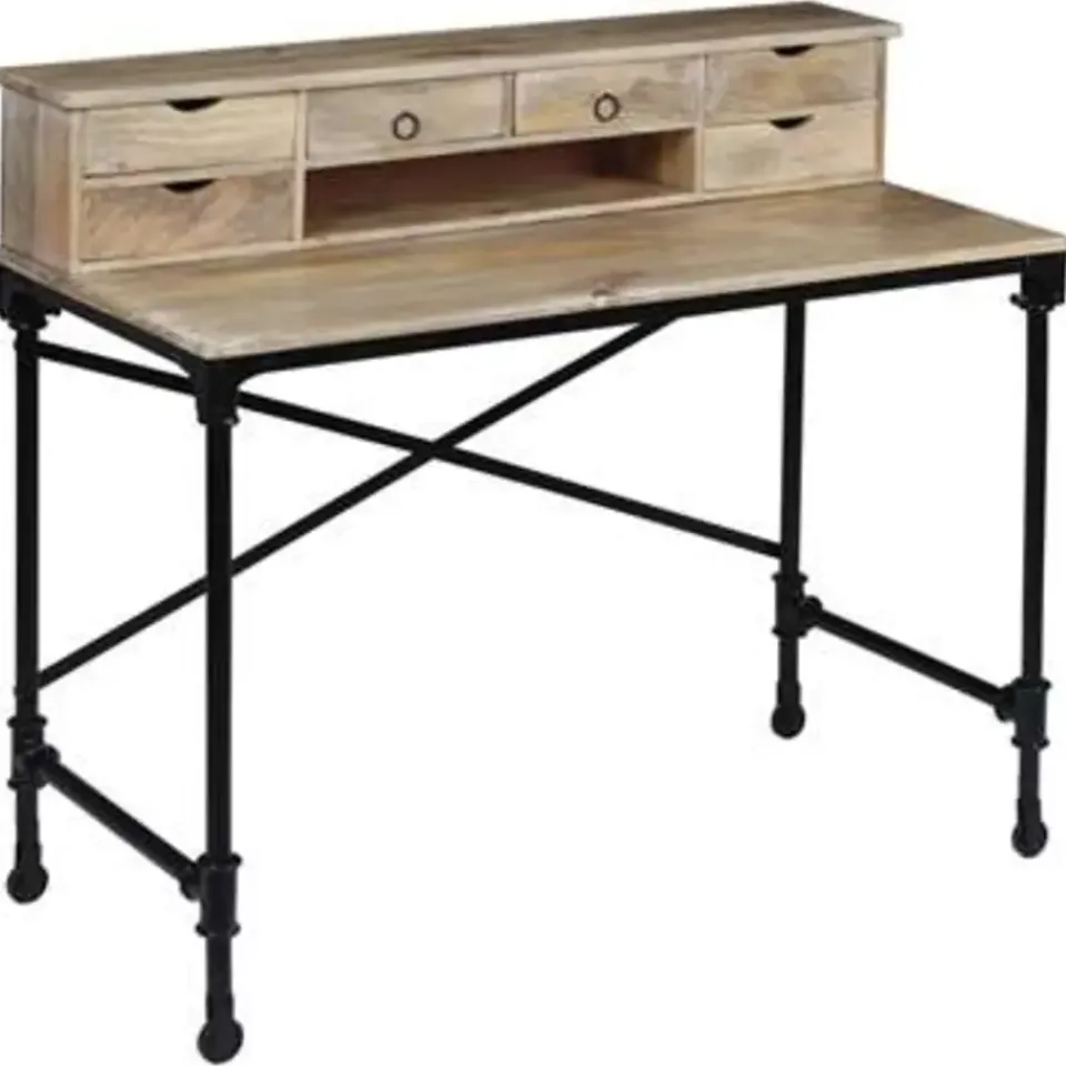 vidaXL - Schrijftafel - Bruin - Hout Outlet