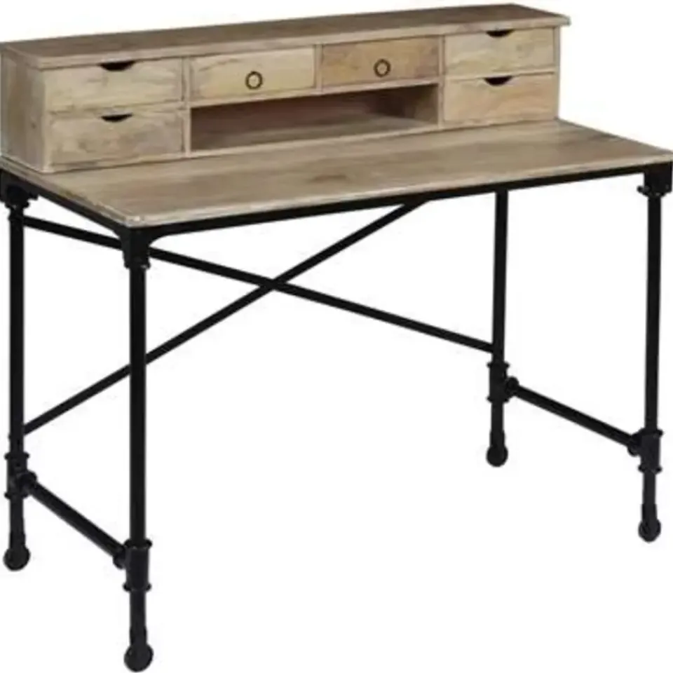 vidaXL - Schrijftafel - Bruin - Hout Outlet