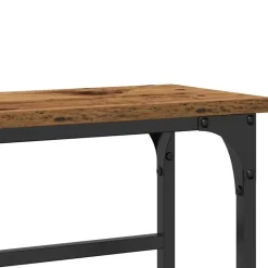 vidaXL - Sidetable - Oud hout - Gelaagd hout en metaal - 75x19.5x75 cm New