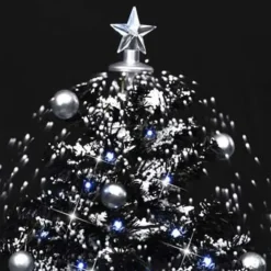 vidaXL - Sneeuwende Kerstboom - Zwart - 75 x 60 cm Online