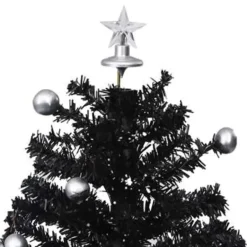 vidaXL - Sneeuwende Kerstboom - Zwart - 75 x 60 cm Online