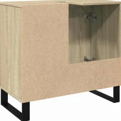 vidaXL - Sonoma eiken Wastafelonderkast met 1 deur 2 lades - 65x33x60 cm Sale