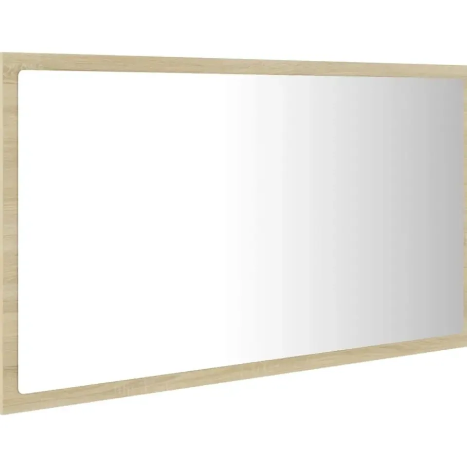 vidaXL - Spiegel - Bruin - Bewerkt hout