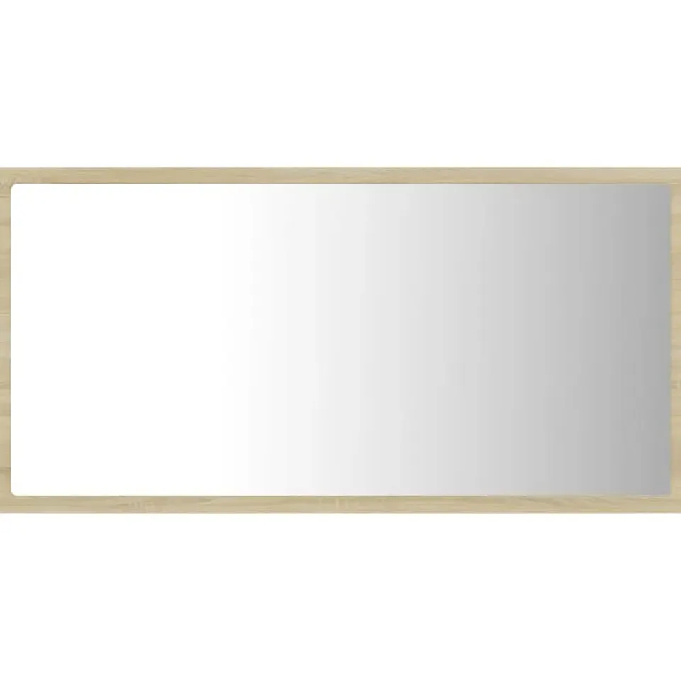 vidaXL - Spiegel - Bruin - Bewerkt hout