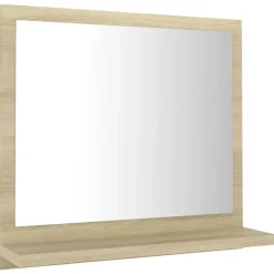 vidaXL - Spiegel - Bruin - Bewerkt hout - 40 x 10.5 x 37 cm Sale