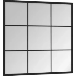 vidaXL - Spiegel - Zwart - Metaal - 60 x 60 cm Hot