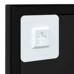 vidaXL - Spiegel - Zwart - Metaal - 60 x 60 cm Hot