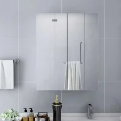 vidaXL - Spiegelkast - Wit - MDF Outlet